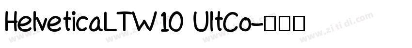 HelveticaLTW10 UltCo字体转换